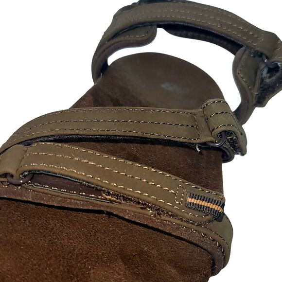 New Balance Maya Sports Sandals Nubuck Sz 9D 8.5 Brown Leather Anatomical Heel - Picture 8 of 15